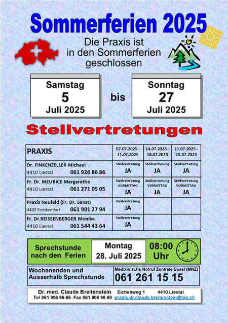SOMMER-FERIEN 2025